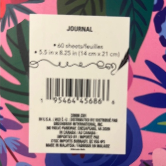 NWT 🌺 Floral Pink Notebook with Elastic Band Journal Girly 🌺 - Picture 9 of 16